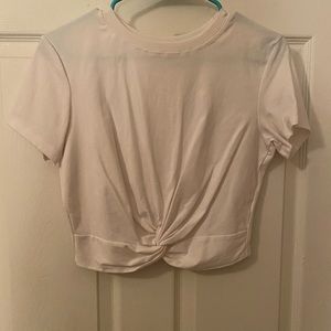 White crop top